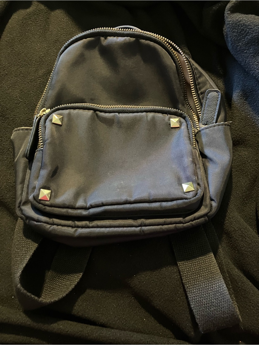 Madden Girl Black Nylon Mini Backpack - Excellent Condition